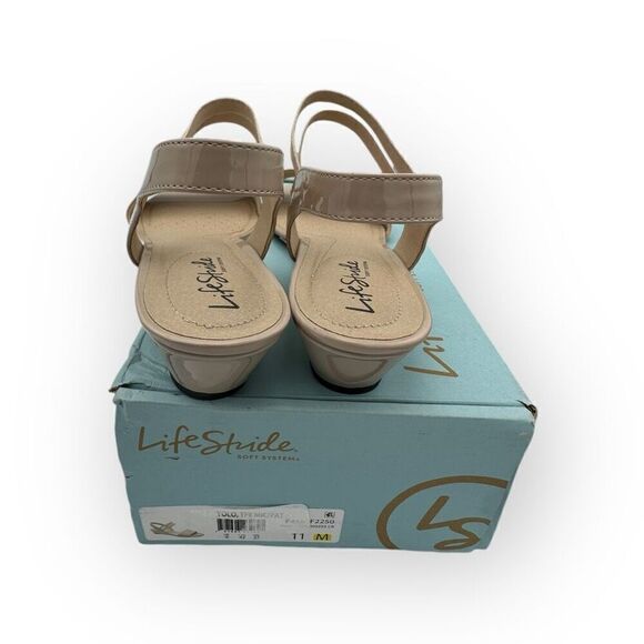 NWT LifeStride Womens Yolo Soft System Wedge Sandals Tender Taupe Size 11M - Picture 7 of 10